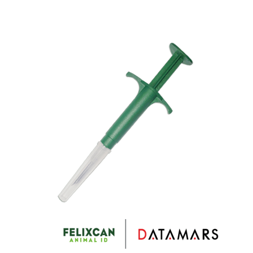 Datamars σύριγγα με microchip 2,12mm και QR TAG