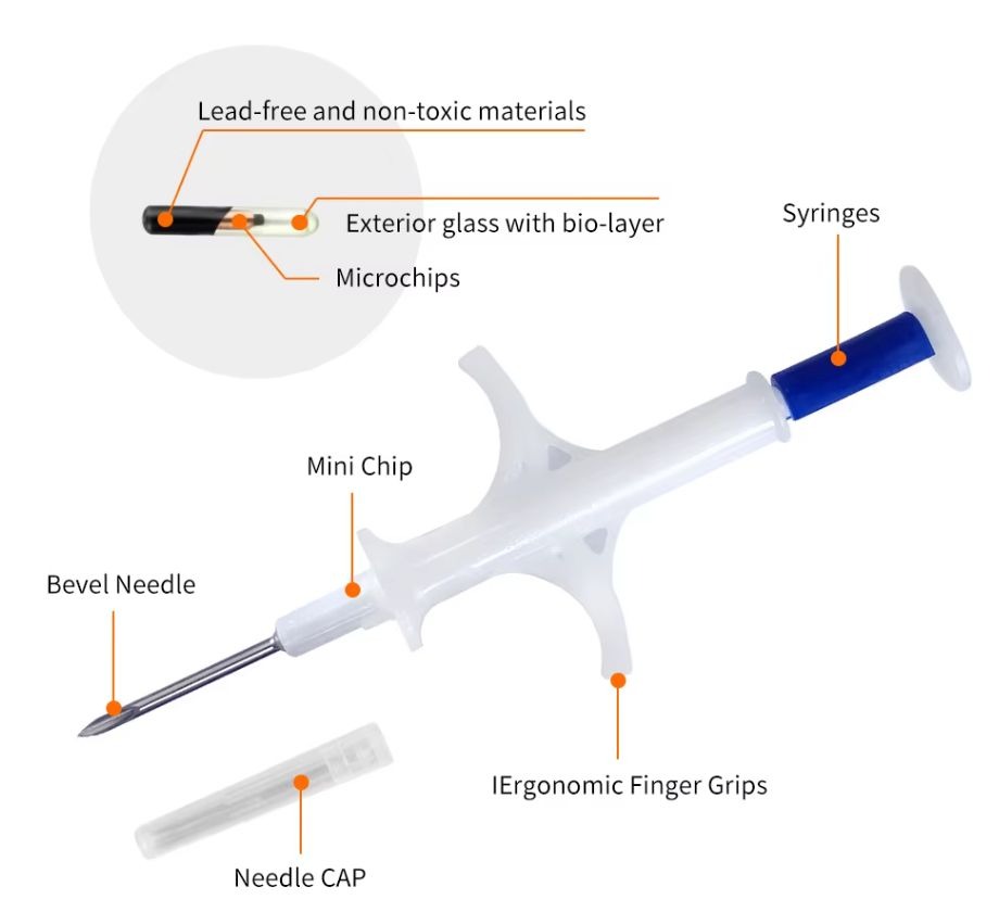 900 Σύριγγα με microchip 1,25mm