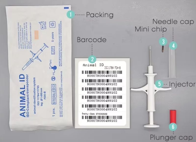 900 Σύριγγα με microchip 1,4mm